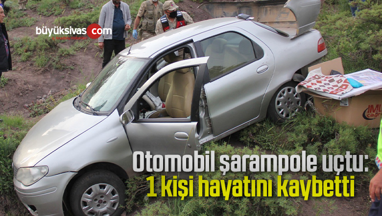 Otomobil şarampole uçtu: 1 ölü