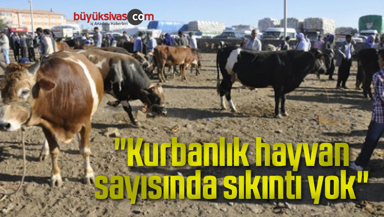 “Kurbanlık hayvan sayısında sıkıntı yok”