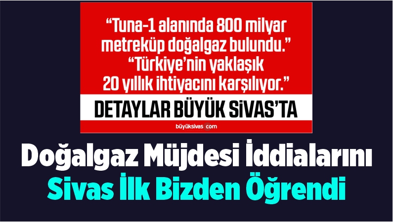 Doğalgaz Müjdesini