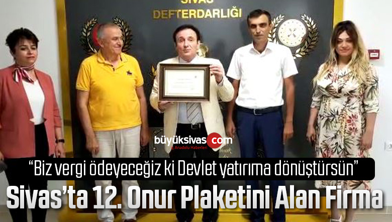 Ekil İnşaat Ekrem Ekşi Sivas’ta 12. Onur Plaketini Aldı!