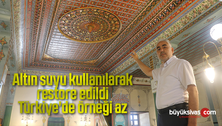 Altın suyu kullanılarak restore edildi, Türkiye’de örneği az