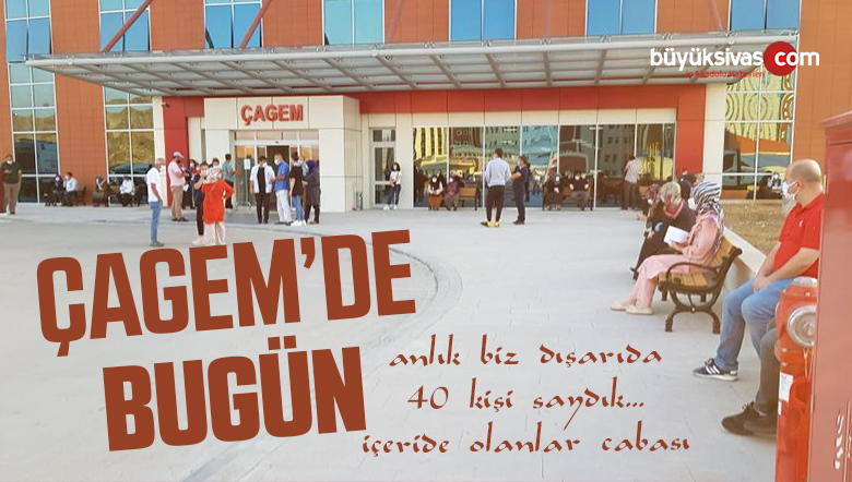 Anlık Çagem! Hastane Önünde Sivaslılar Yoğun Kalabalık Oluşturuyor!