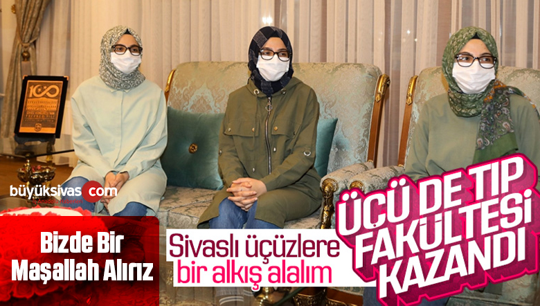 Üçüz kardeşler tıp fakültesini kazandı