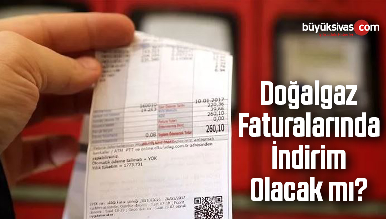 doğalgaz faturalarında indirim