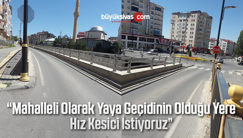 “Mahalleli olarak hız kesici tümsek konulmasını talep ediyoruz”