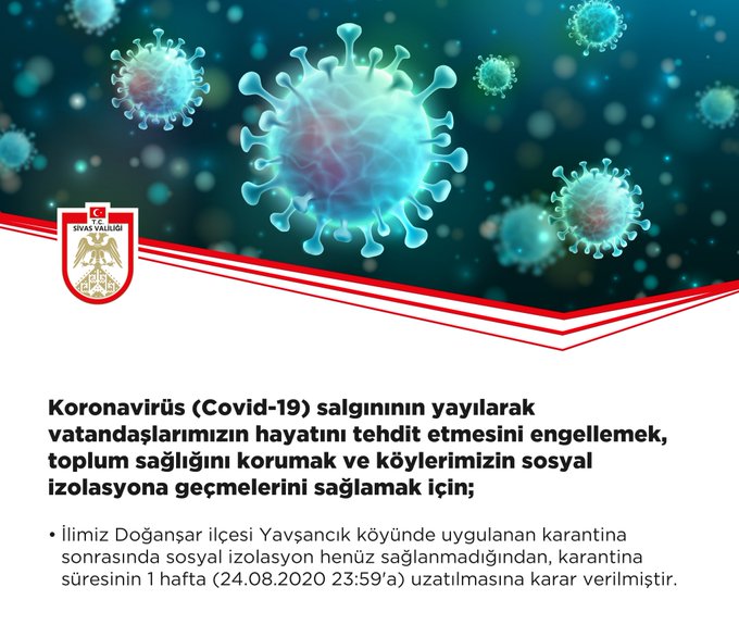 sivas koronavirüs