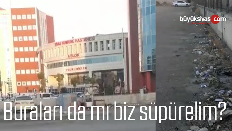 Hastane Bahçesinde Kullanılmış Eldiven ve Maske! Temizlenmeli!