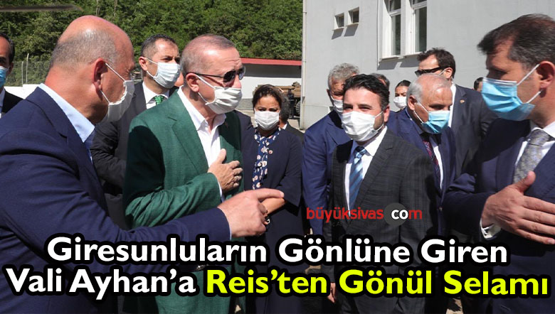 Cumhurbaşkanı Erdoğan ile Vali Salih Ayhan Giresun’da