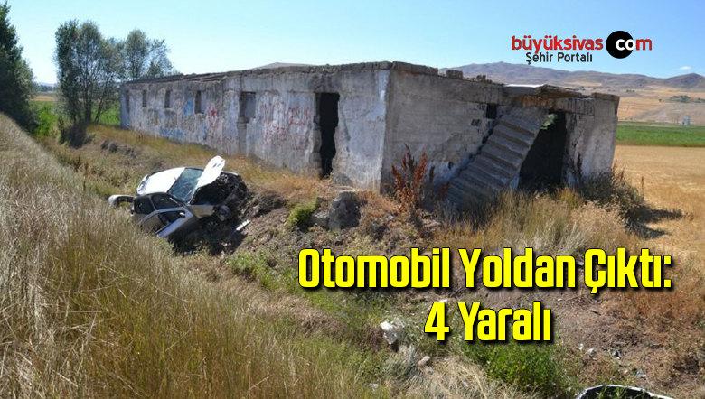Otomobil yoldan çıktı: 4 yaralı