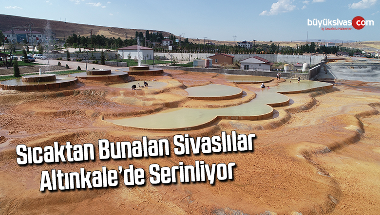 Sıcaktan bunalan Sivaslılar, Altınkale’de serinliyor