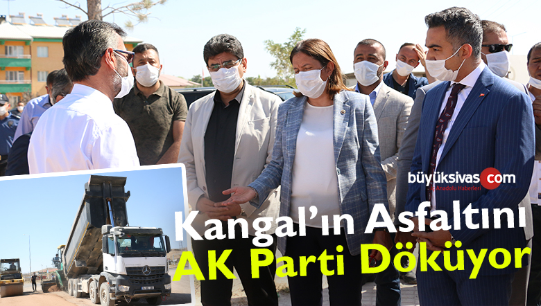 Sivas’ın Kangal İlçesinin Asfaltını AK Parti Döküyor! Maşallah!
