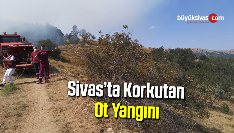 Sivas’ta korkutan ot yangını