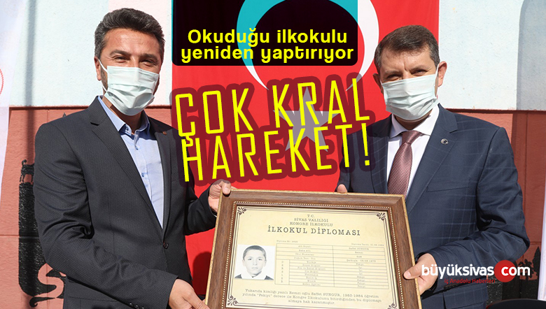 Saffet Sungur eğitim gördüğü okulun yerine yenisini yaptıracak!