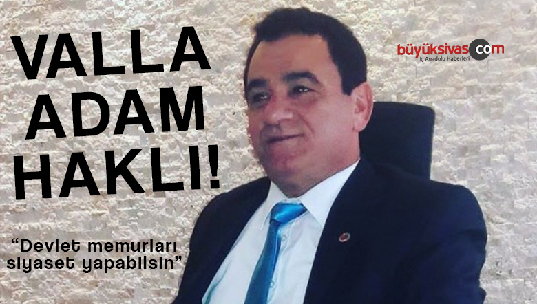 Abdullah Peker “devlet memurlarına siyaset serbestliği yolunun açılması gerek”