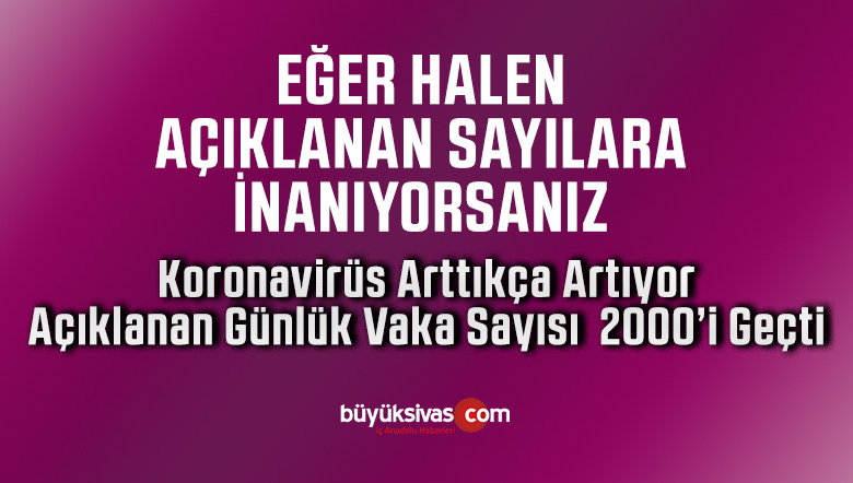 Türkiye’de 24 saatte 2102 kişiye Kovid-19 hastalık tanısı konuldu