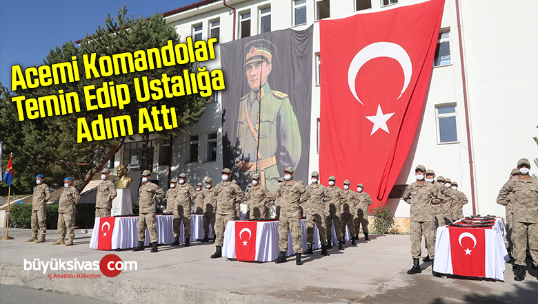 Acemi komandolar yemin edip ustalığa adım attı