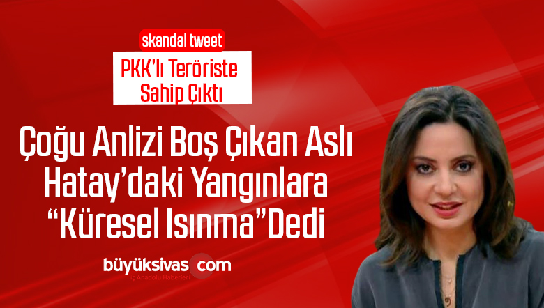 Aslı Aydıntasbaş Hatay’daki yangının nedenine küresel ısınma dedi