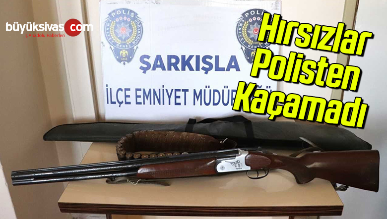 Hırsızlar polisten kaçamadı