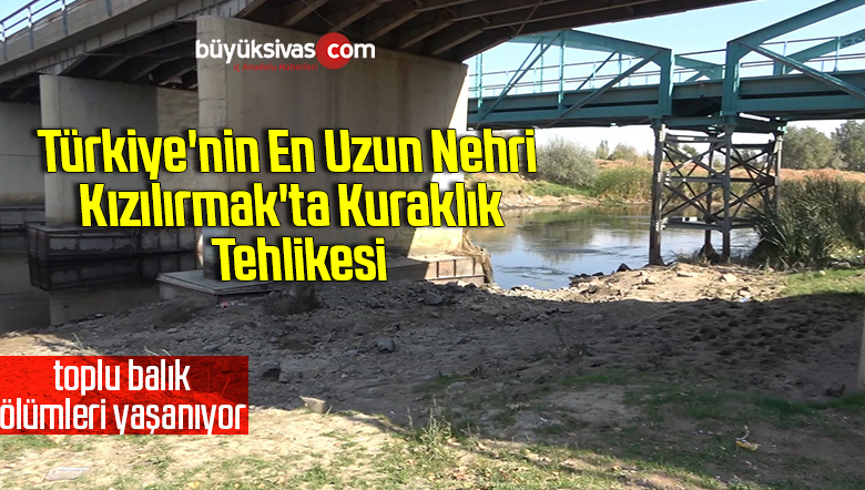 Türkiye’nin en uzun nehri Kızılırmak’ta kuraklık tehlikesi