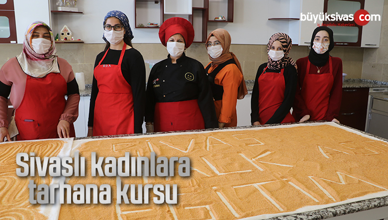 Sivaslı kadınlara tarhana kursu