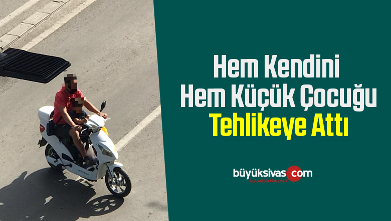 Hem Kendini Hem Küçük Çocuğu Tehlikeye Attı