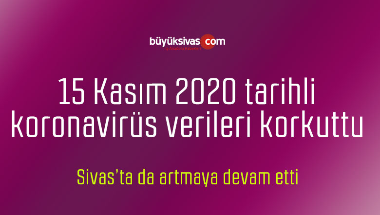 15 Kasım 2020 tarihli koronavirüs