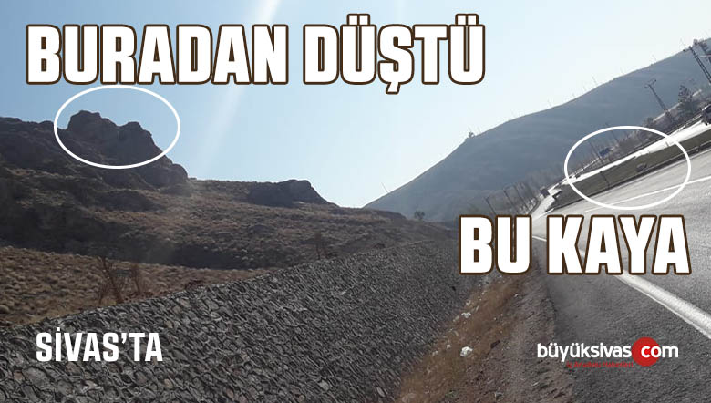 Paşa Fabrikası Kavşağındaki Tepeler Tehlike Saçıyor! Yola Kocaman Kaya Düştü