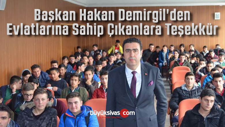Sahip Çıkanlara Teşekkür