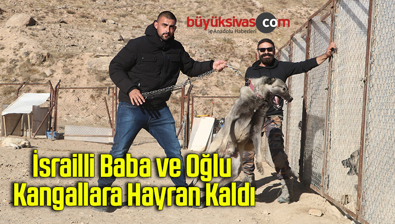 İsrailli baba ve oğlu kangallara hayran kaldı