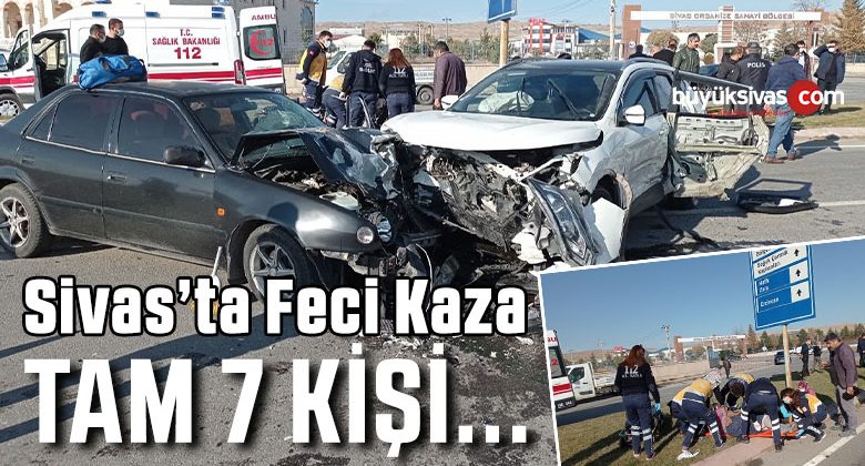 Yoldan çıkıp üçüncü bir araca da çarptı! Olay yerinde 7 yaralı