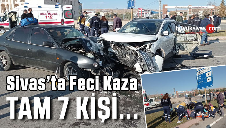 Yoldan çıkıp üçüncü bir araca da çarptı! Olay yerinde 7 yaralı