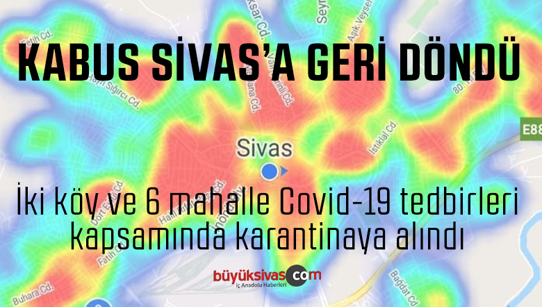 İki köy ve 6 mahalle Covid-19 tedbirleri kapsamında karantinaya alındı