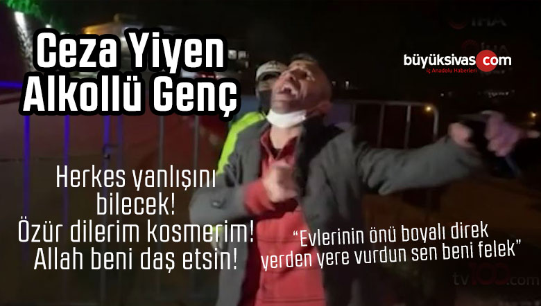 Ceza yiyen alkollü genç! İşte bu yüzden alkol tüm kötülüklerin anasıdır!
