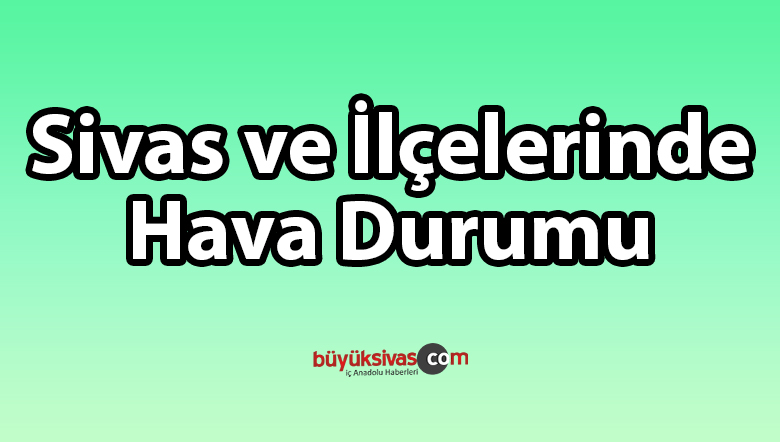 Sivas hava durumu