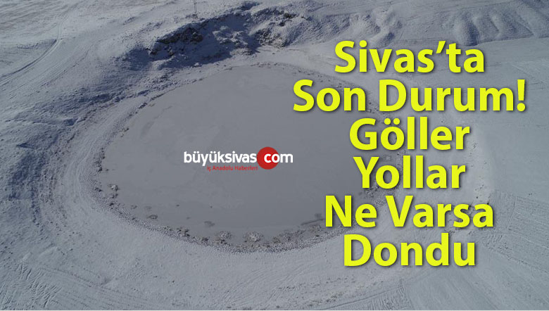 Sibirya soğukları etkili oldu, göller adeta kayboldu