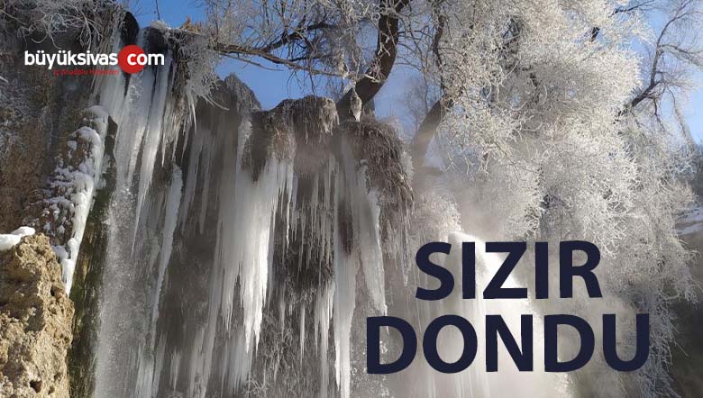 Sızır Şelalesi dondu