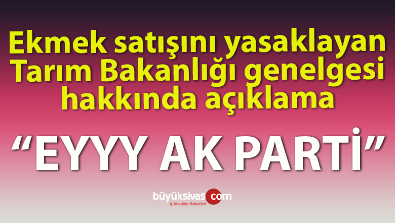 Tarım Bakanlığı genelgesi