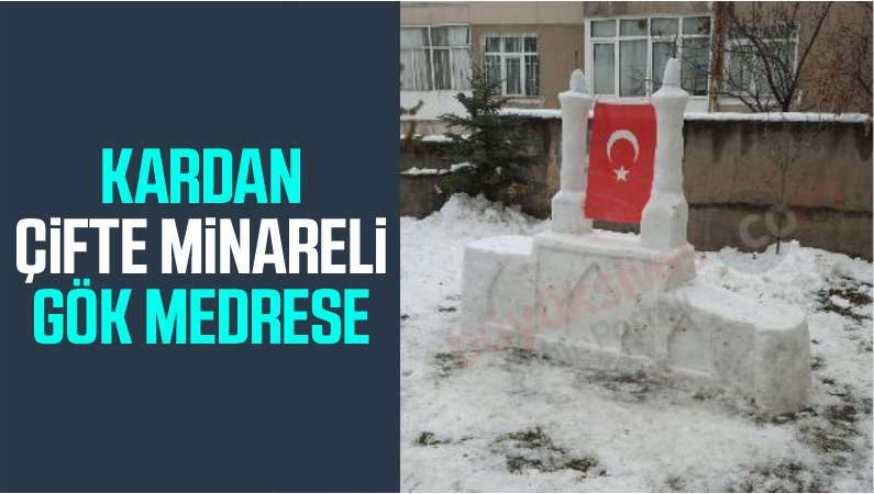 Sivaslı Vatandaş Kardan Çifte Minareli Gök Medrese Yaptı