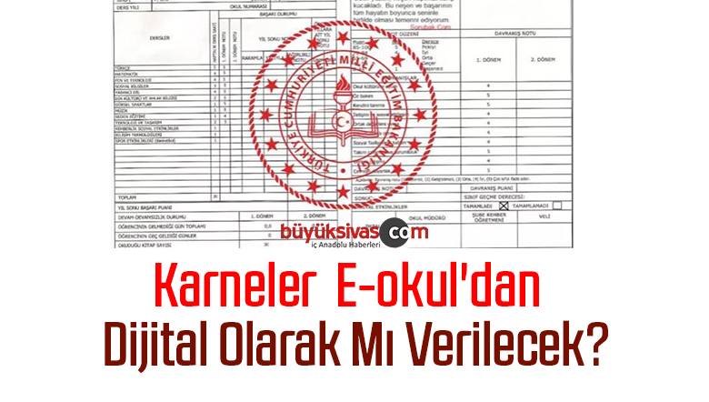 Karneler E-okul’dan Dijital Olarak Mı Verilecek?