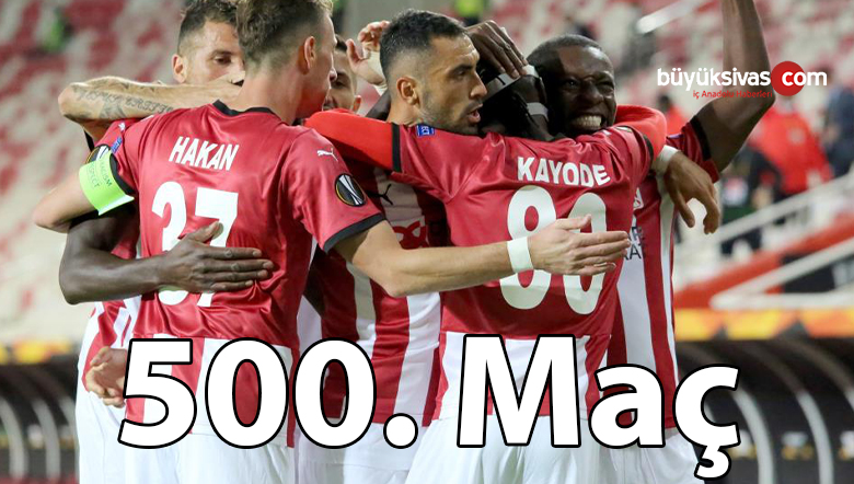 Sivasspor’un 500. maç heyecanı! Bu maçlardan 185 galibiyet