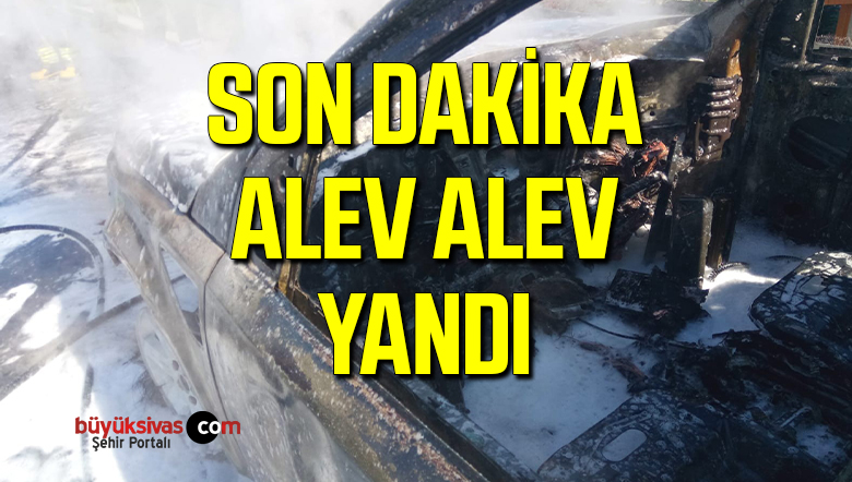 Lüks Araç Seyir Halindeyken Alev Alev Yandı