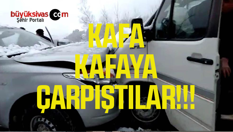 Kamyonet ve İşçi Servisi Kafa Kafaya Çarpıştı: 2 Yaralı