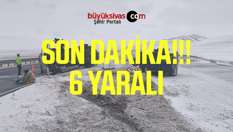Minibüs Devrildi: 6 Yaralı