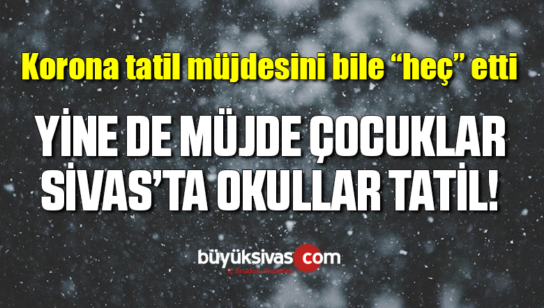 Sivas’ta Eğitime Kar Engeli