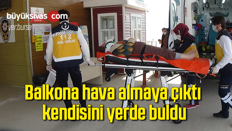 Balkona hava almaya çıktı kendisini yerde buldu