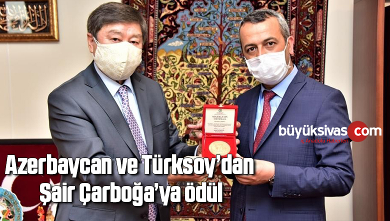 Azerbaycan ve Türksoy’dan Şair Çarboğa’ya ödül