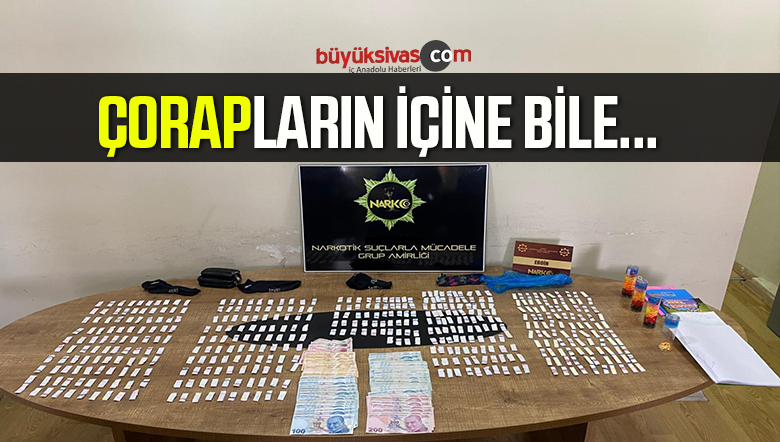 Çorapların İçine  Bile Uyuşturucu Sakladılar
