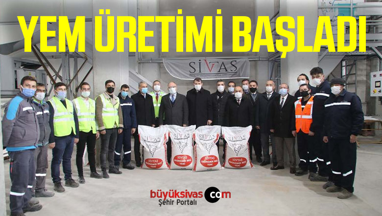 Sivas’ta Üretilen İlk Yemler Torbalara Doldu