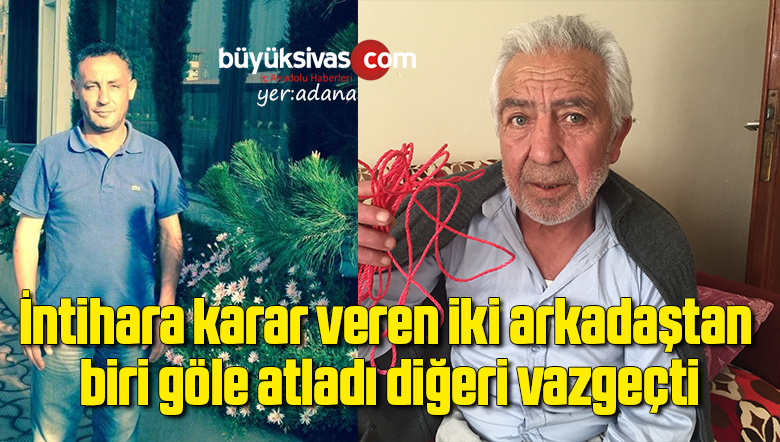İntihara karar veren iki arkadaştan biri göle atladı diğeri vazgeçti