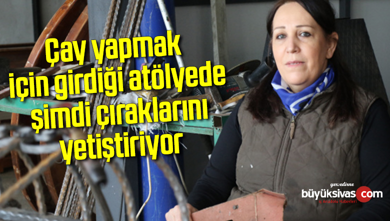 Profil kesiyor, kaynak işliyor, taşlama yapıyor